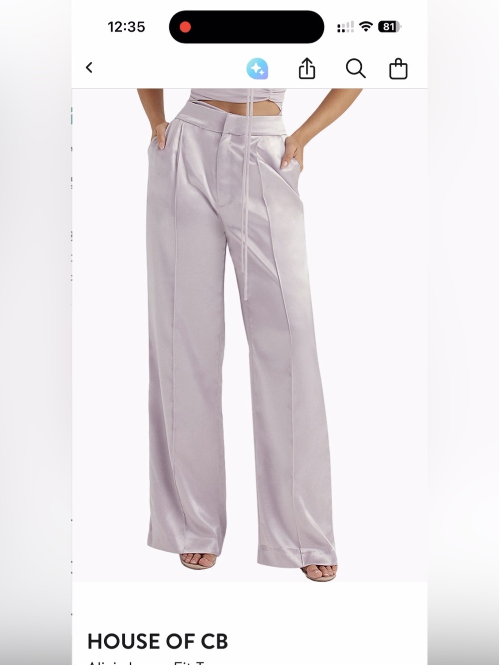 Alivia Loose fit trousers